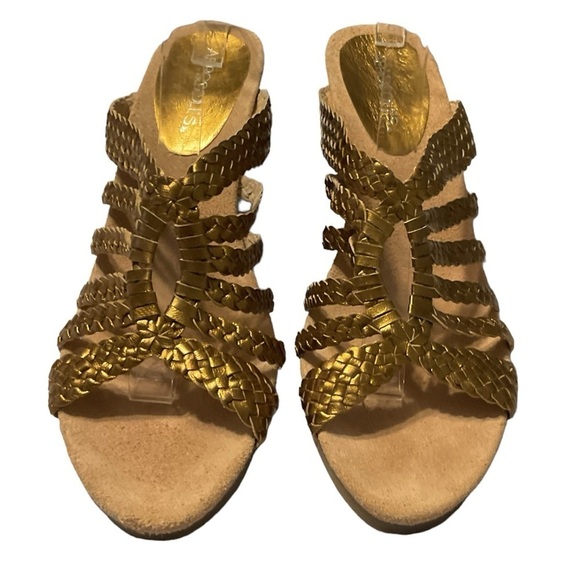 Aerosoles golden wedge sandals size‎ 9.5 - Picture 1 of 8